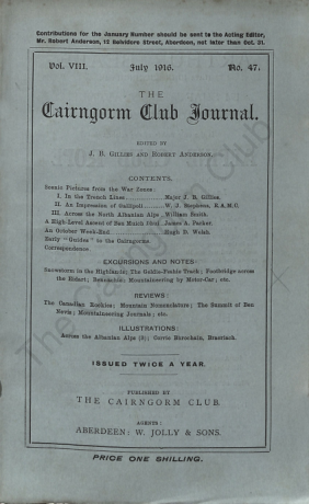 The Cairngorm Club Journal No 47 cover